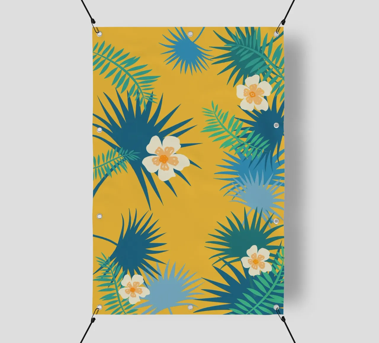 fleur jaune telo in pvc da alexiableu