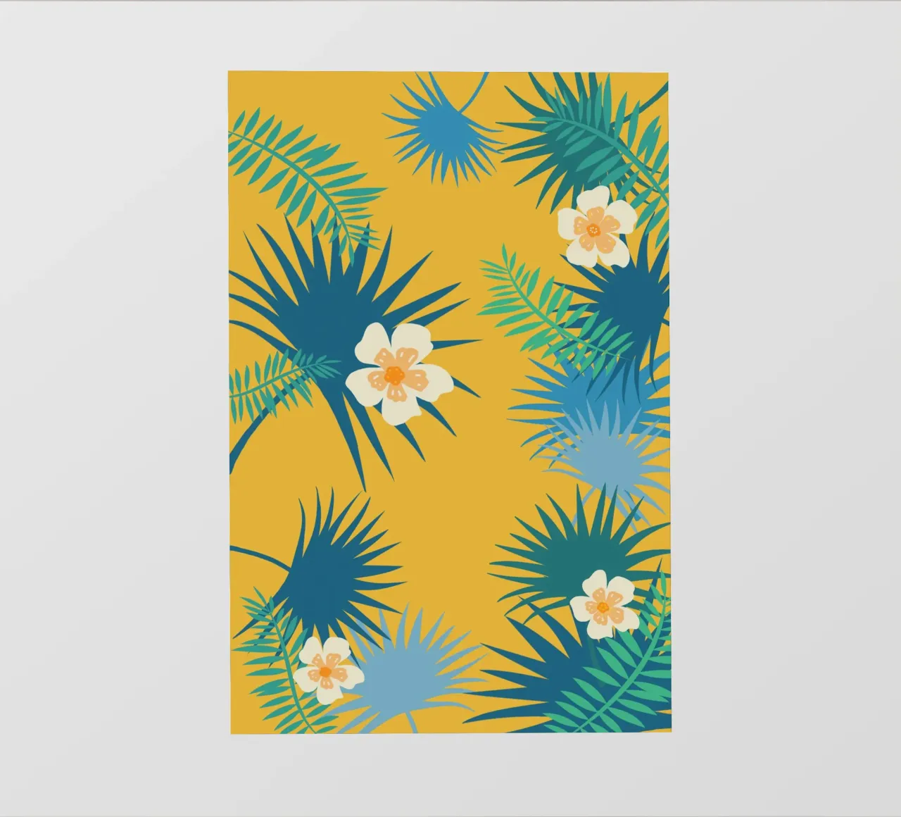 fleur jaune telo in pvc da alexiableu