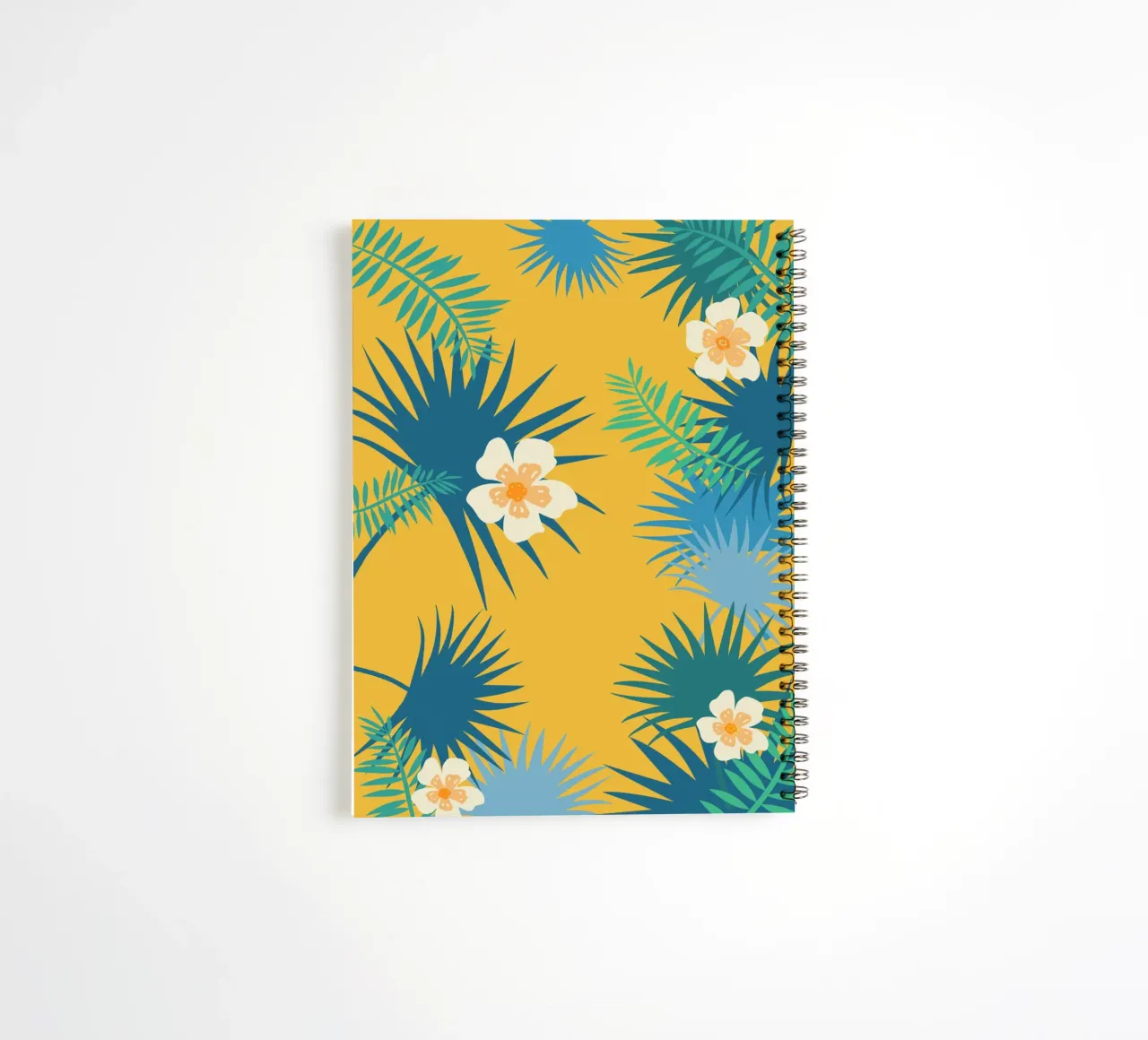 fleur jaune spiral notebook by alexiableu