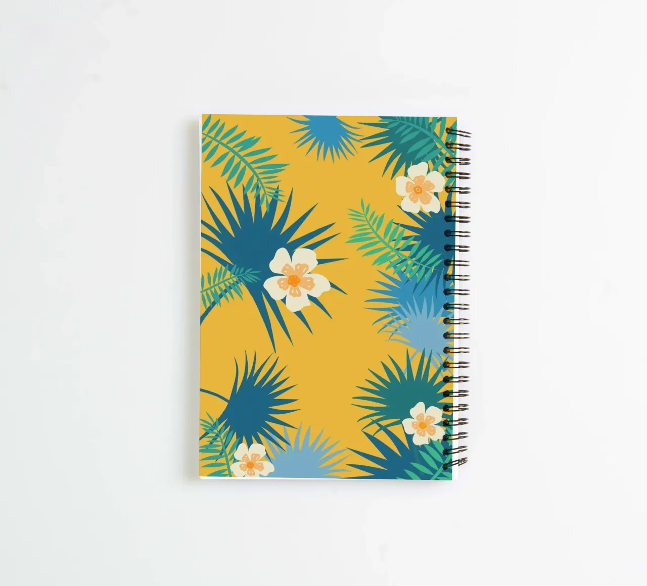 fleur jaune spiral notebook by alexiableu