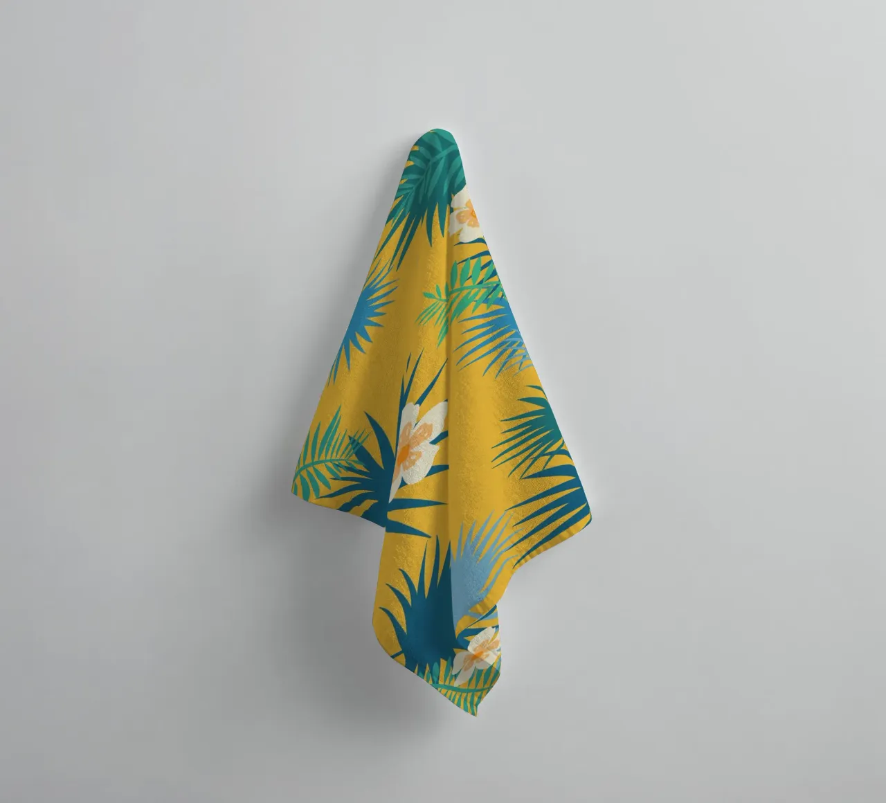 fleur jaune towel by alexiableu