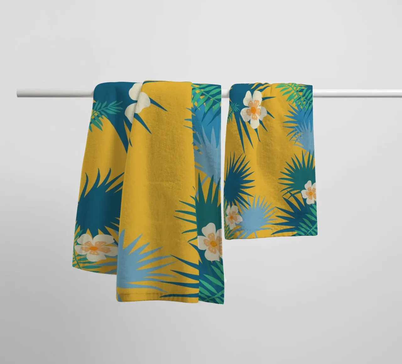 fleur jaune towel by alexiableu