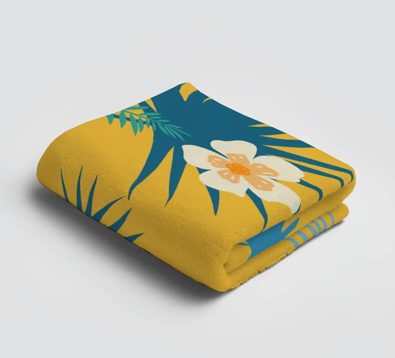 fleur jaune towel by alexiableu