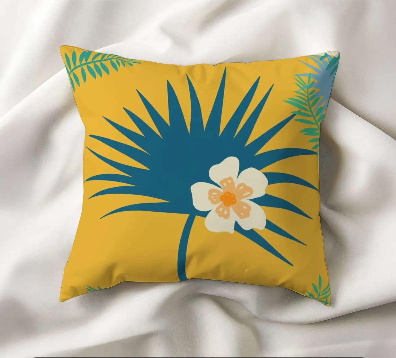 fleur jaune 2 cuscino da alexiableu