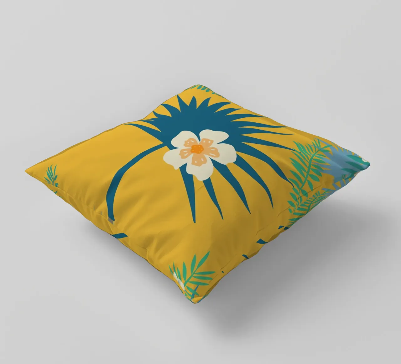 fleur jaune 2 cuscino da alexiableu
