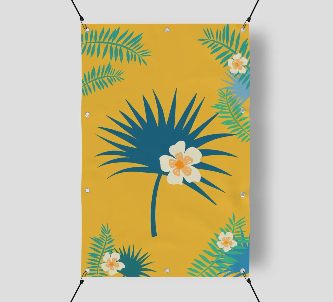 fleur jaune 2 telo in pvc da alexiableu