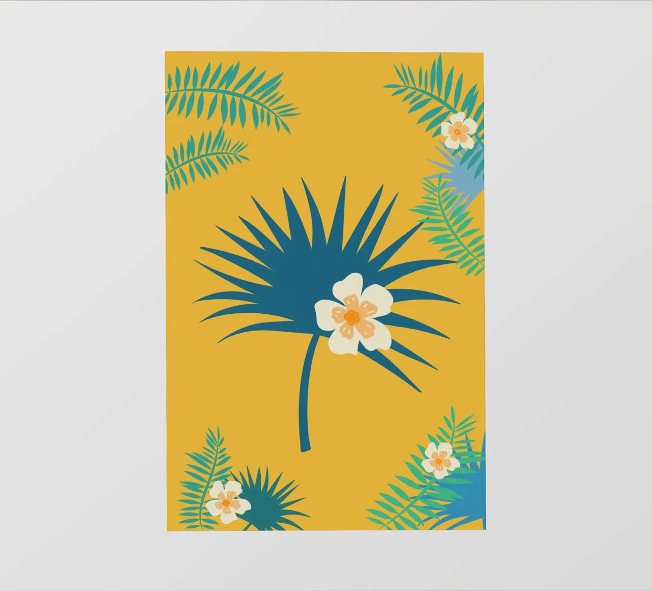 fleur jaune 2 telo in pvc da alexiableu