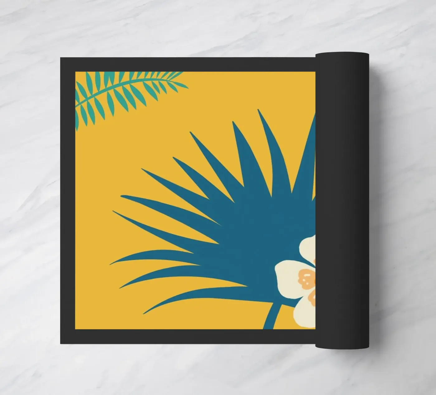 fleur jaune 2 doormat by alexiableu