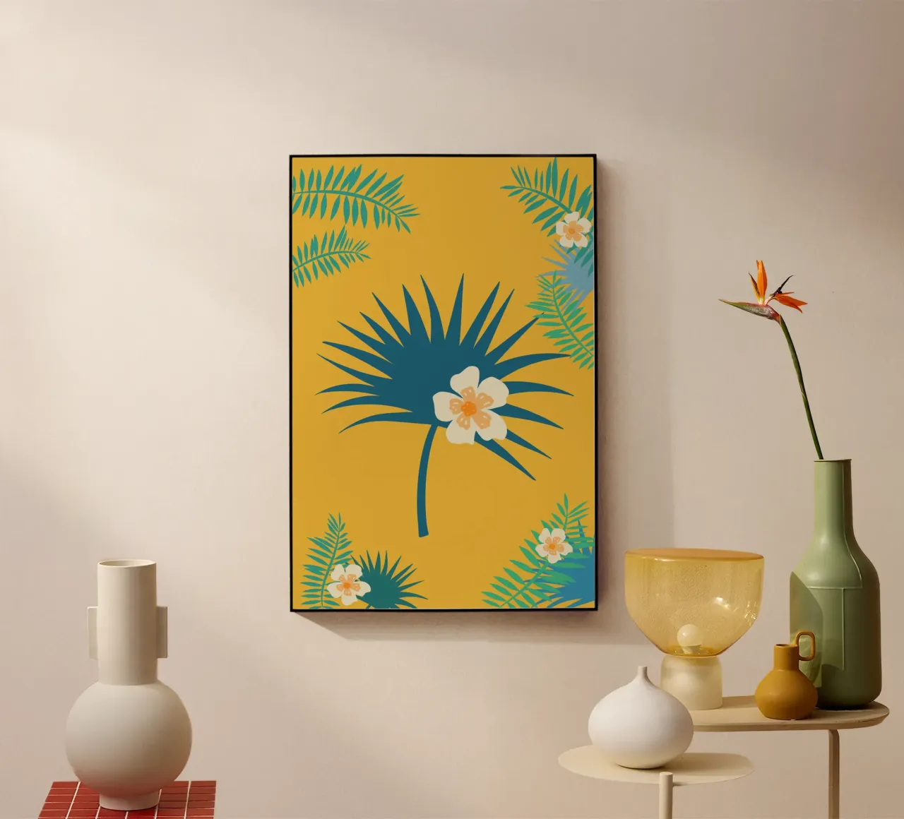 fleur jaune 2 plexiglass da alexiableu