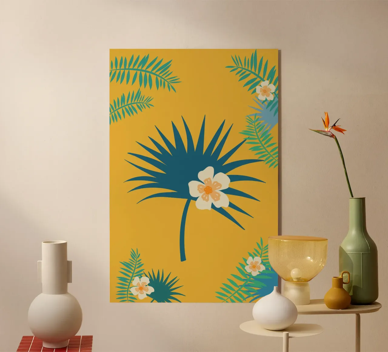 fleur jaune 2 plexiglass da alexiableu