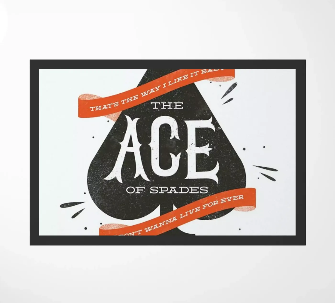 Ace doormat by Chris Wharton