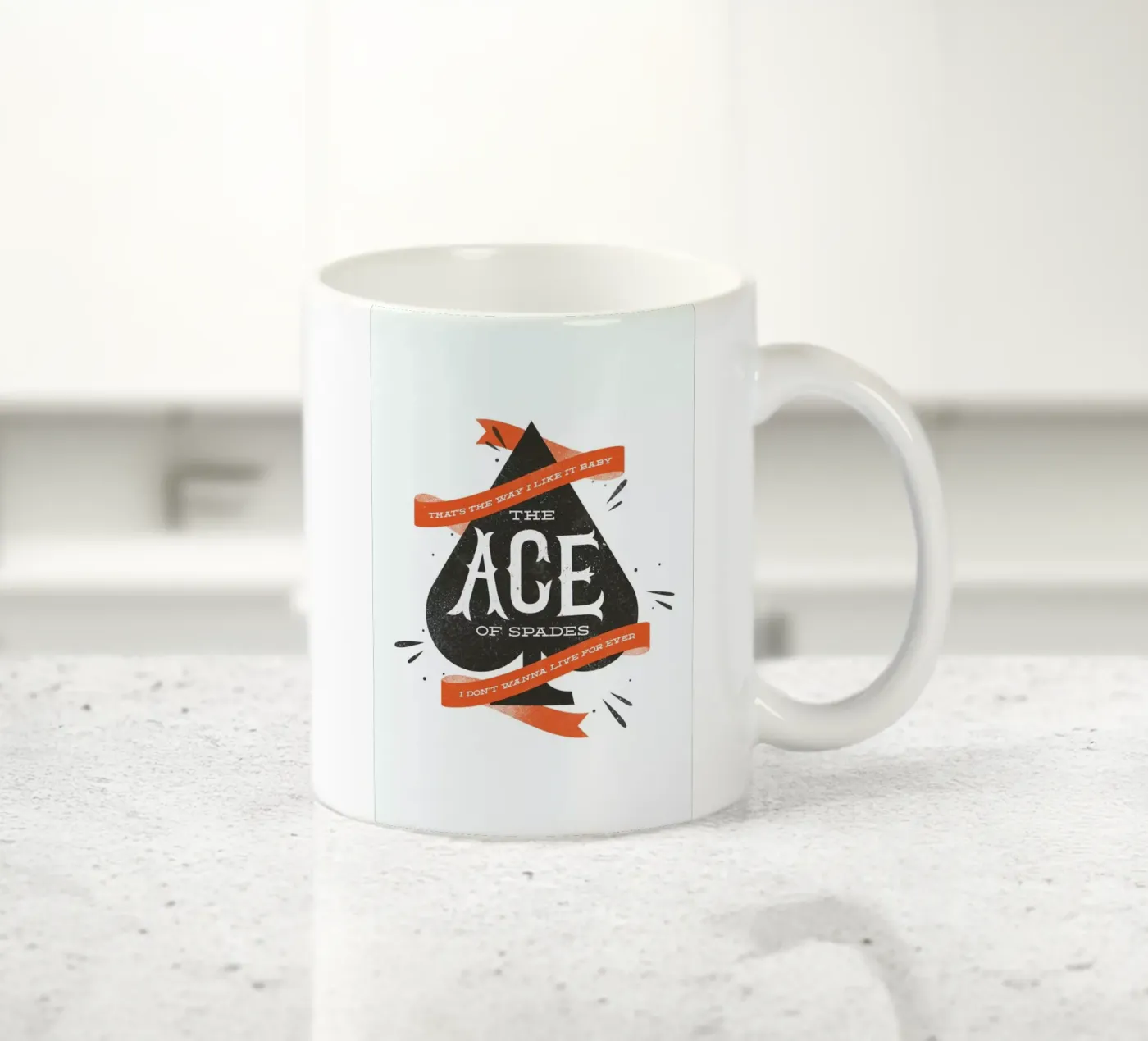 Ace ceramic mug by Chris Wharton