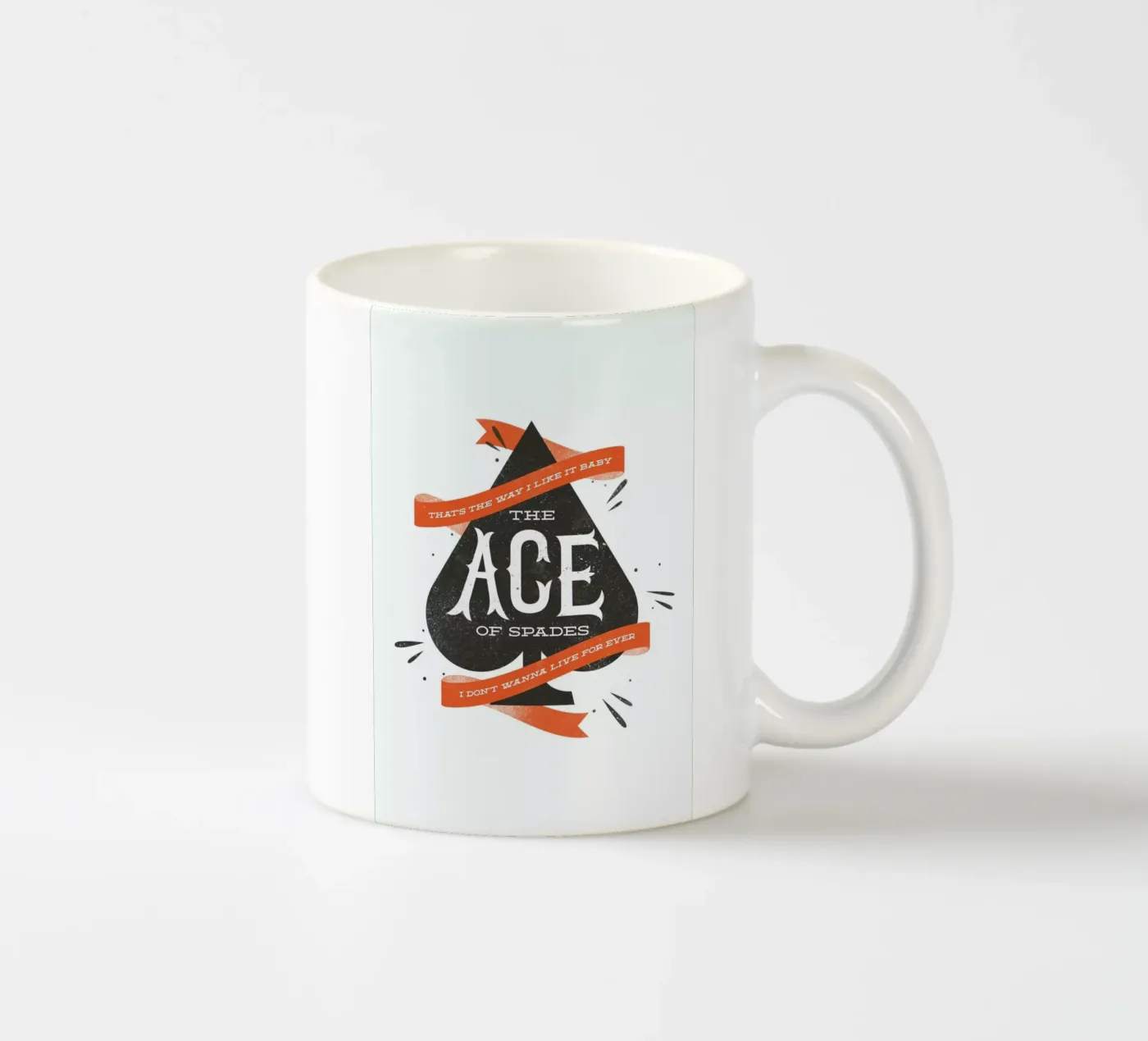 Ace ceramic mug by Chris Wharton