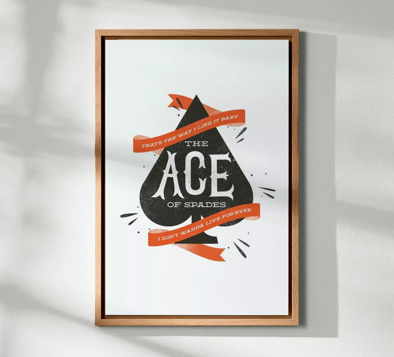Ace canvas met Baklijst van Chris Wharton