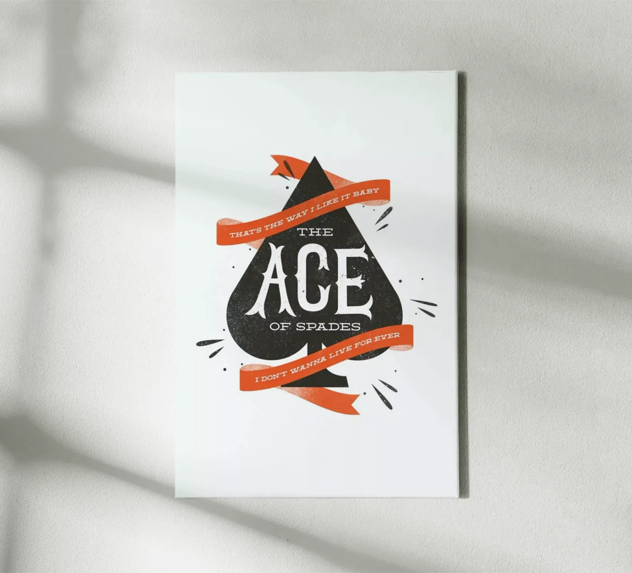 Ace canvas met Baklijst van Chris Wharton