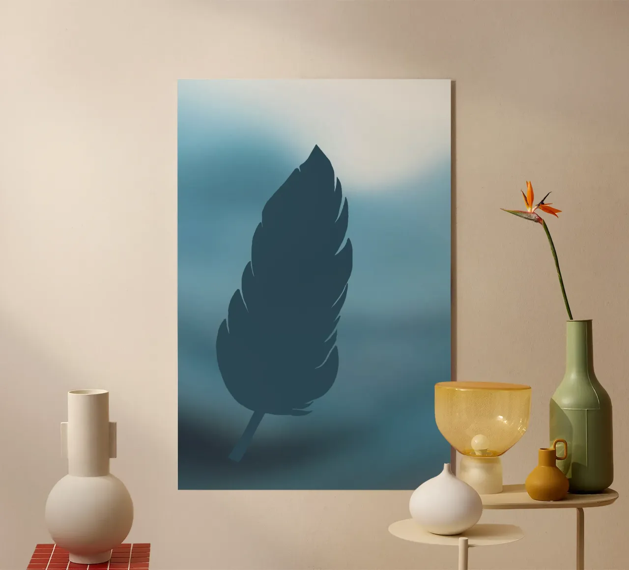 plume bleu plexiglass da alexiableu