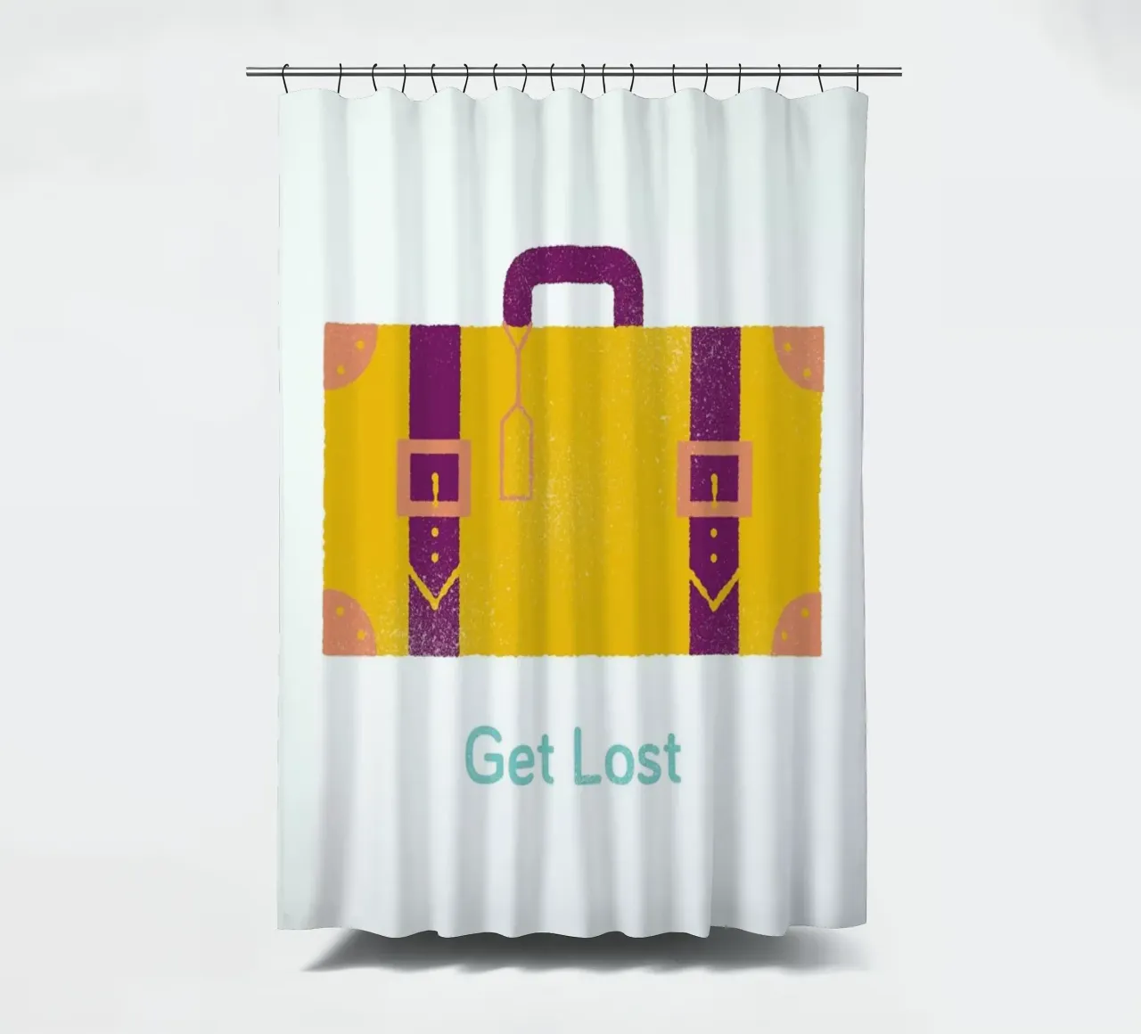 Get Lost tenda da doccia da Chris Wharton