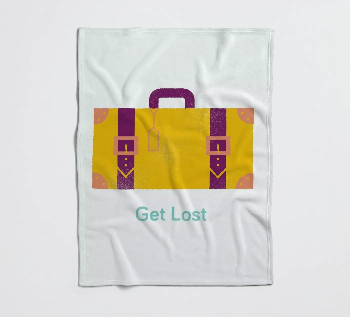 Get Lost Fleecedecke von Chris Wharton