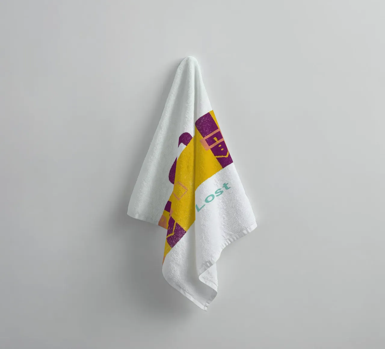 Get Lost asciugamano da bagno da Chris Wharton