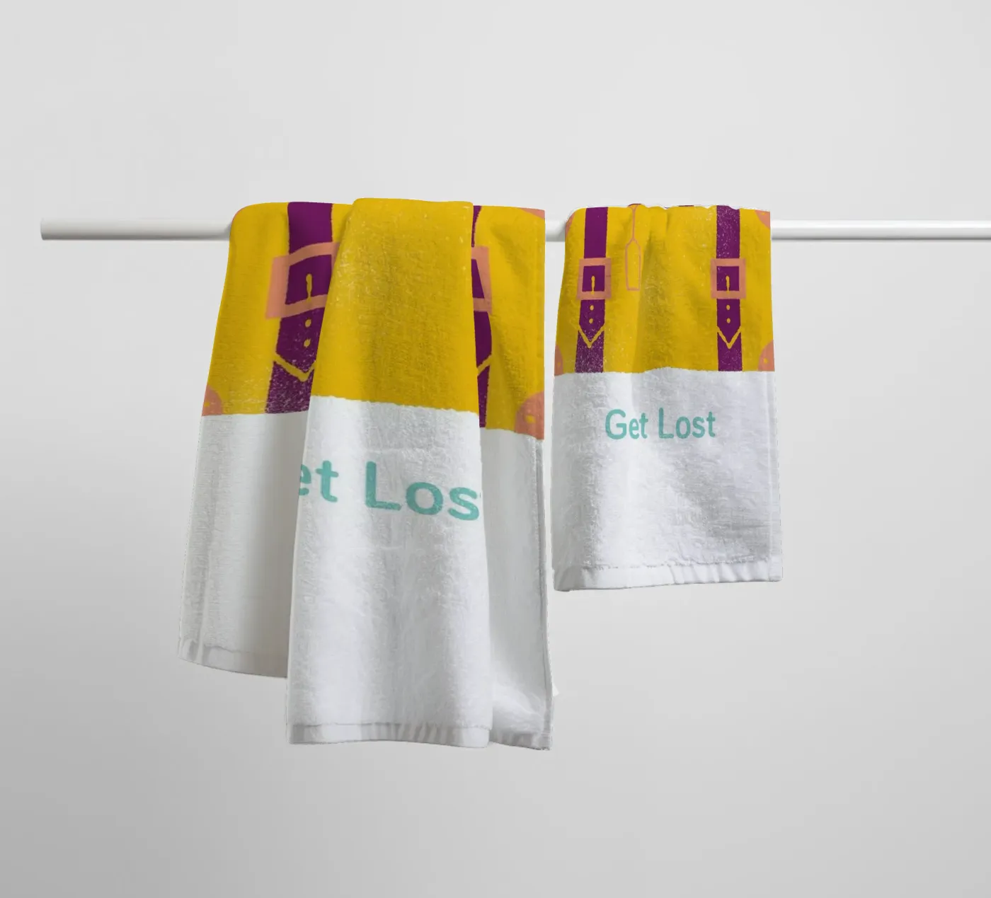 Get Lost towel by Chris Wharton