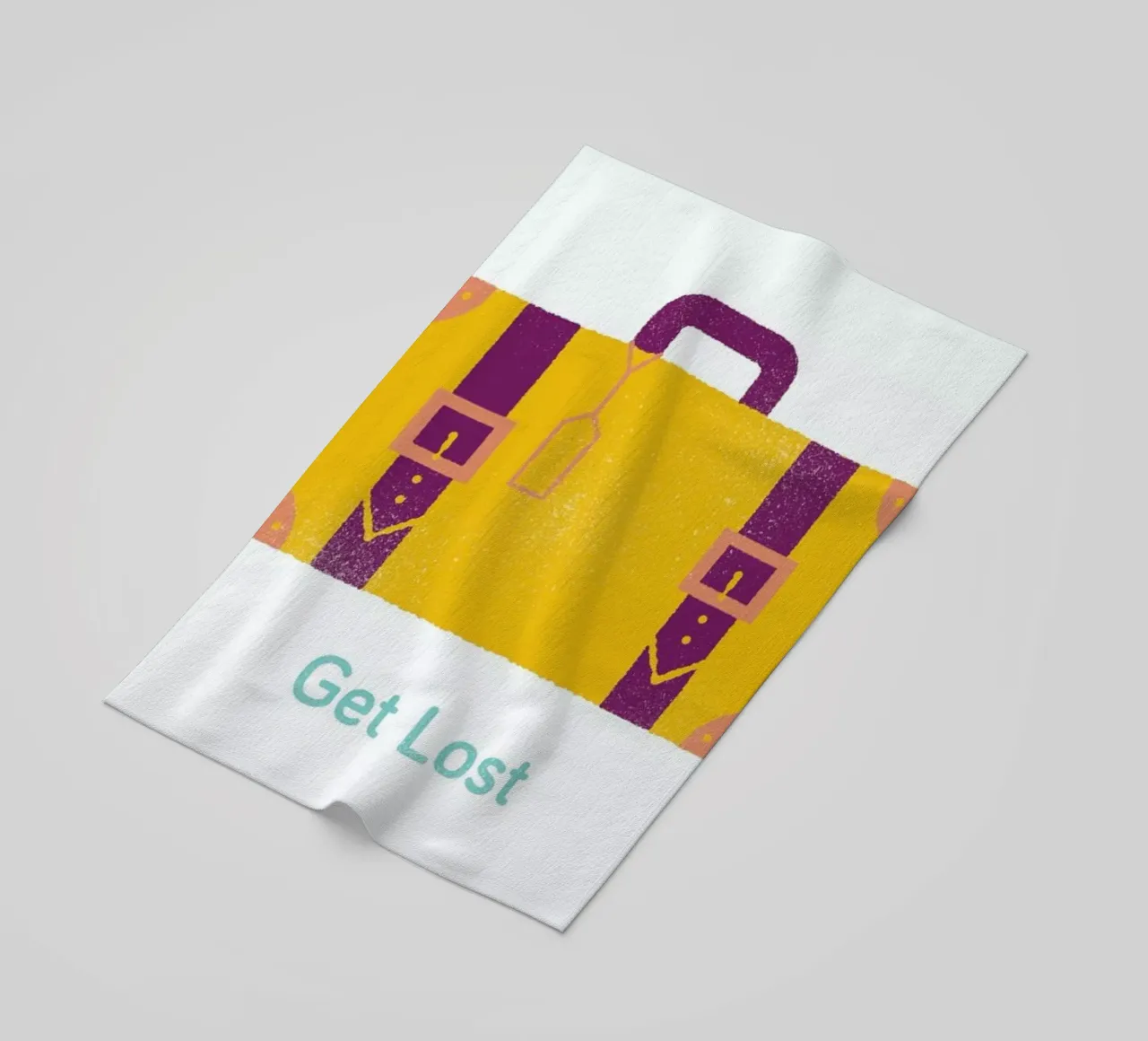 Get Lost beach towel by Chris Wharton
