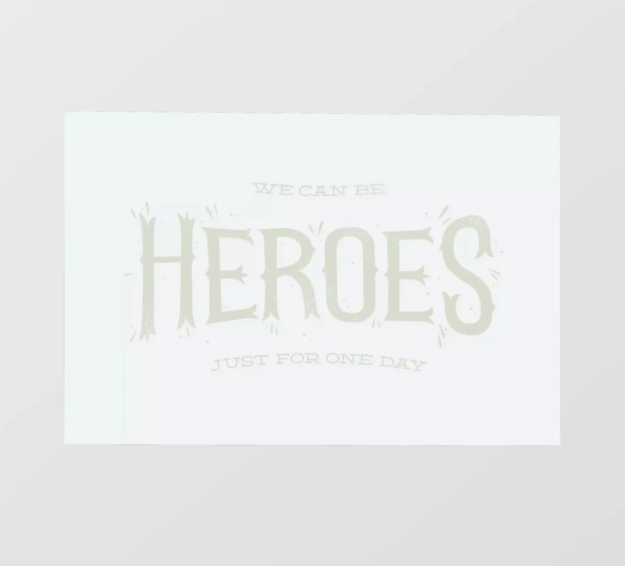 Heroes pellicola backlit da Chris Wharton