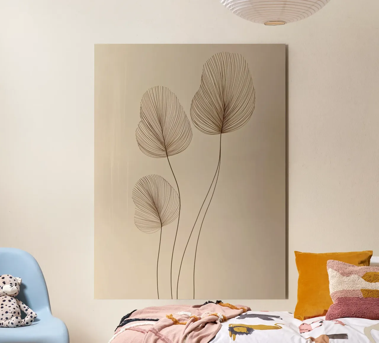 Fiori secchi alluminio dibond da Imagine
