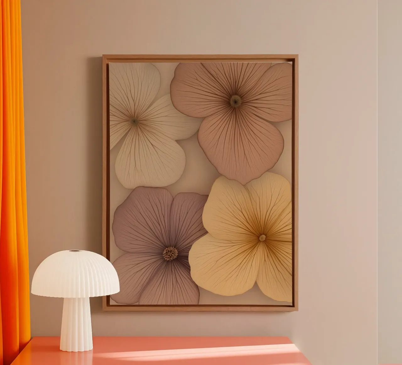 I fiori tela con Cornice a cassetta da Imagine