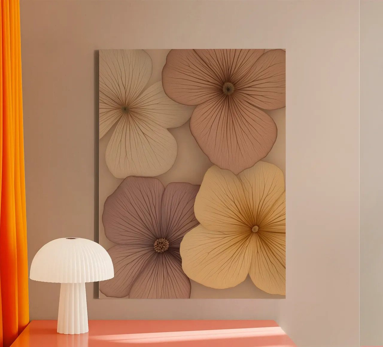 I fiori tela con Cornice a cassetta da Imagine