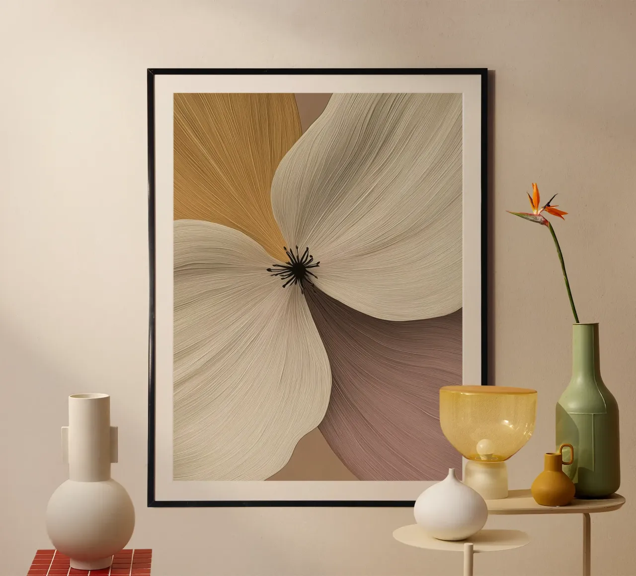 Primo piano di un fiore carta hahnemühle da Imagine