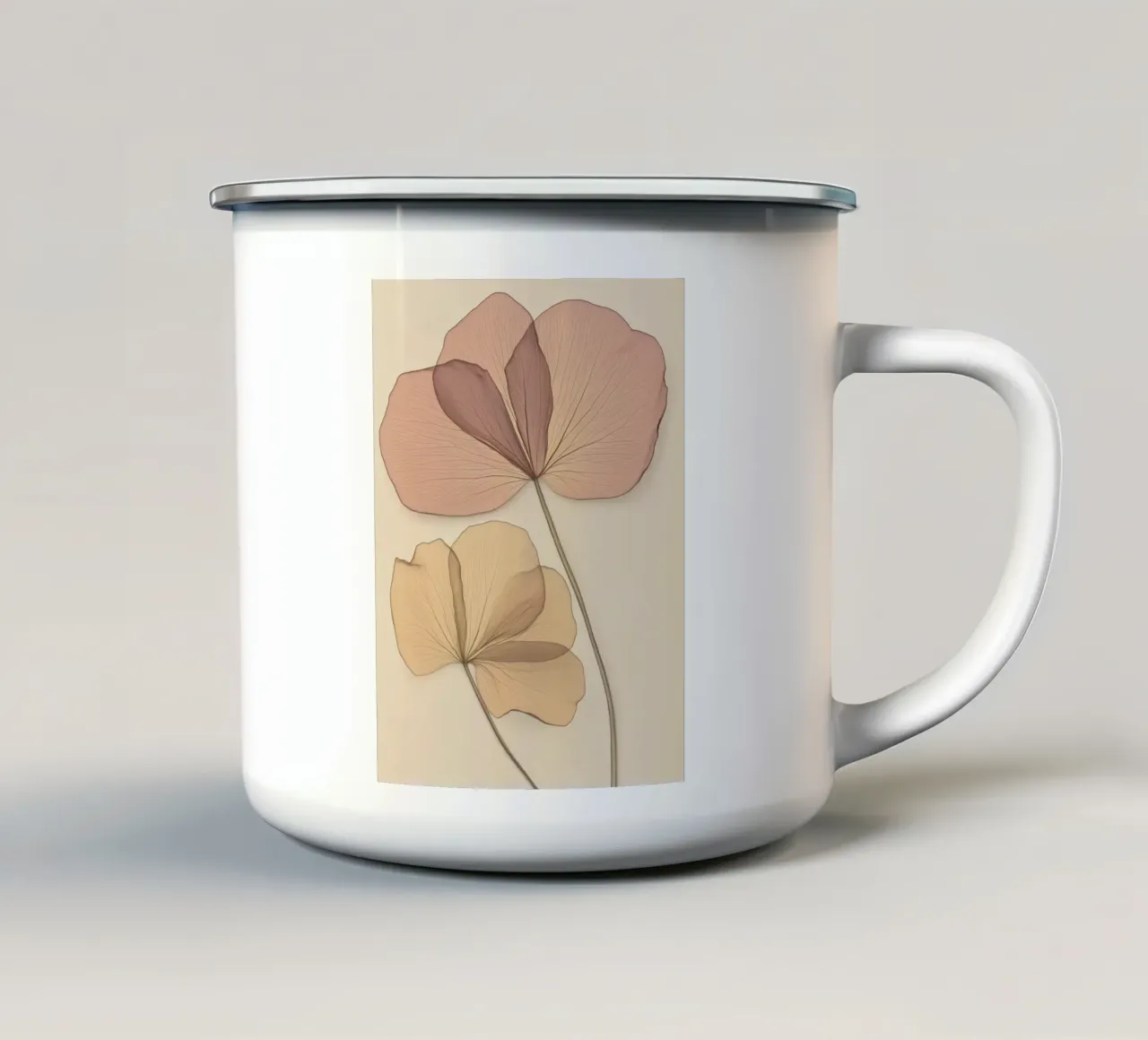 Fiori secchi tazza in smalto da Imagine