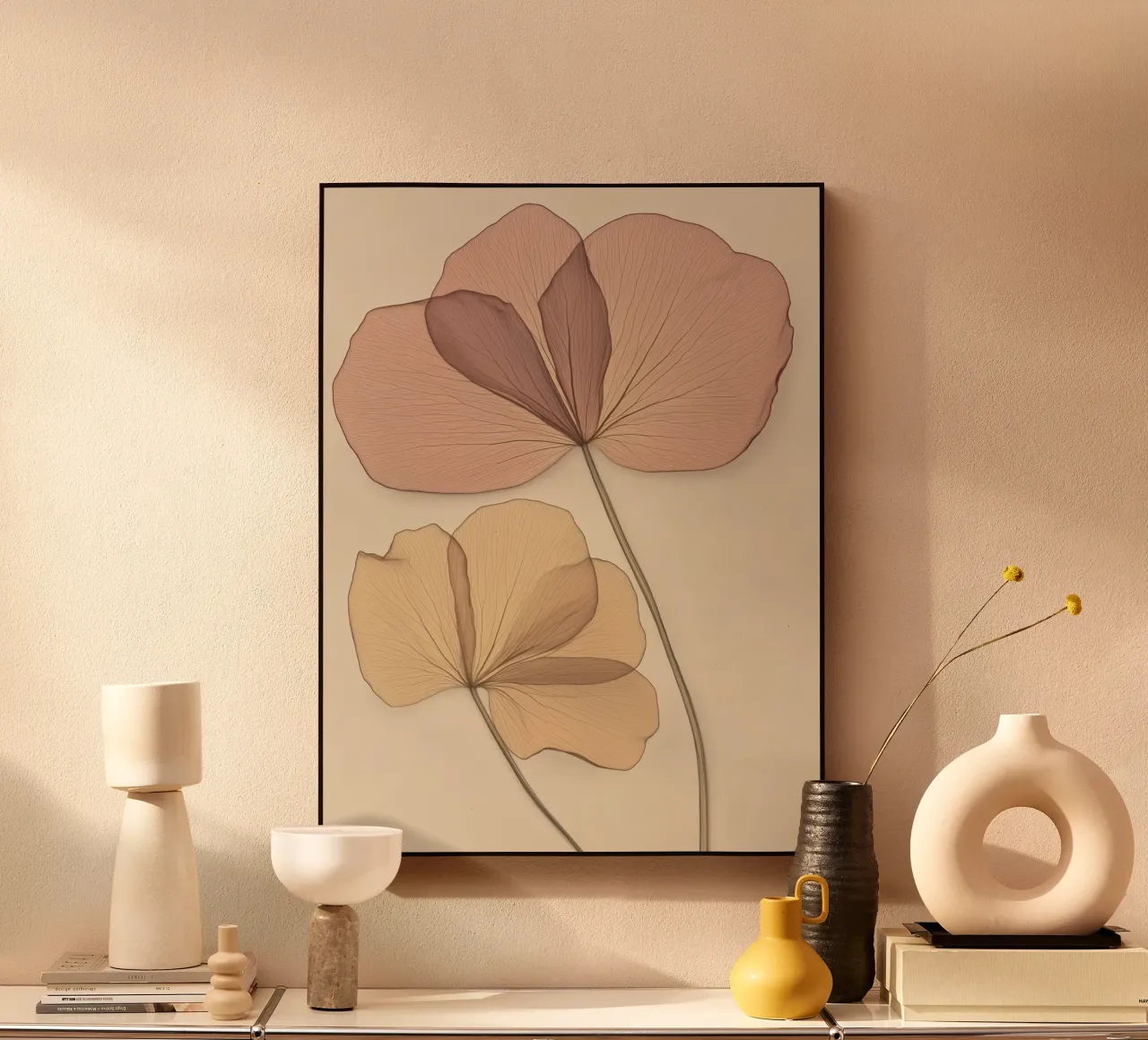 Fiori secchi plexiglass da Imagine