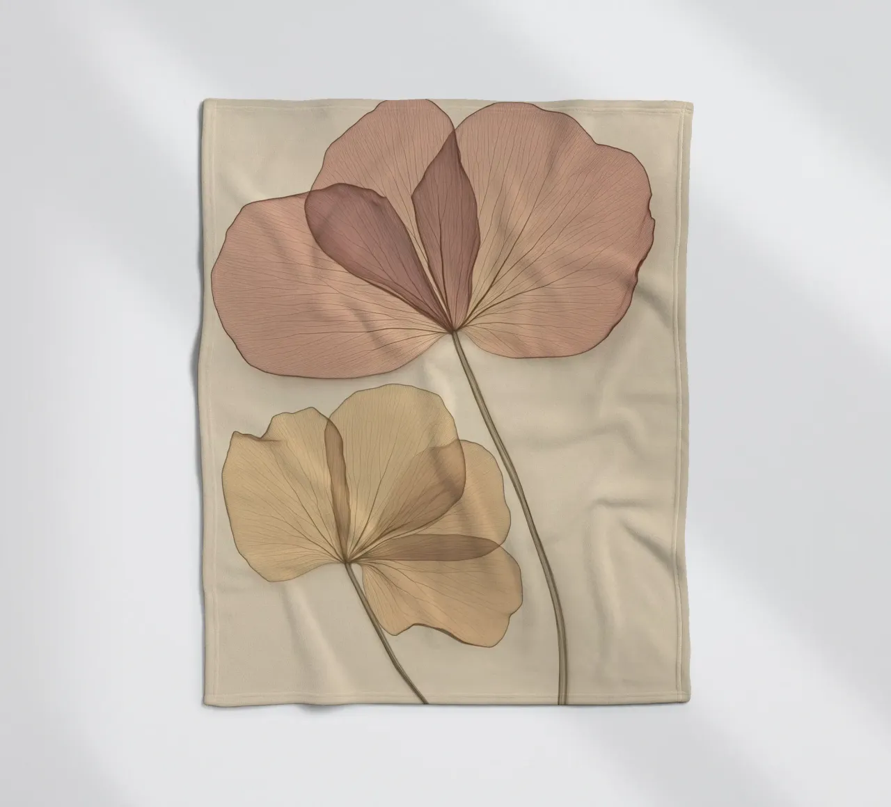 Fiori secchi coperta in pile da Imagine