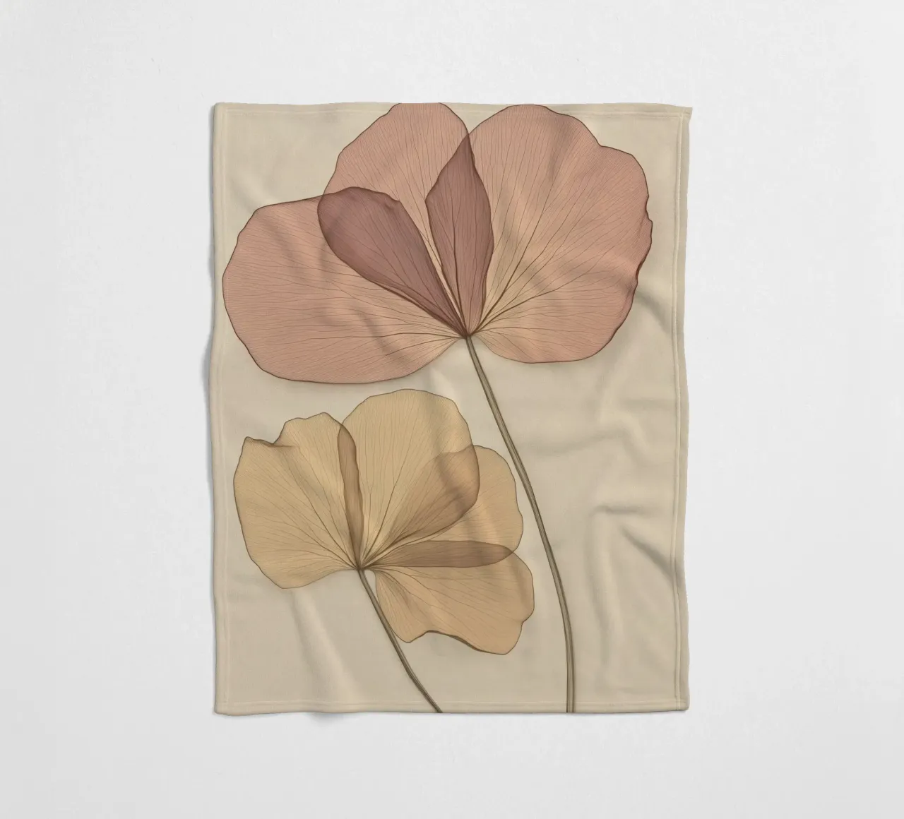 Fiori secchi coperta in pile da Imagine