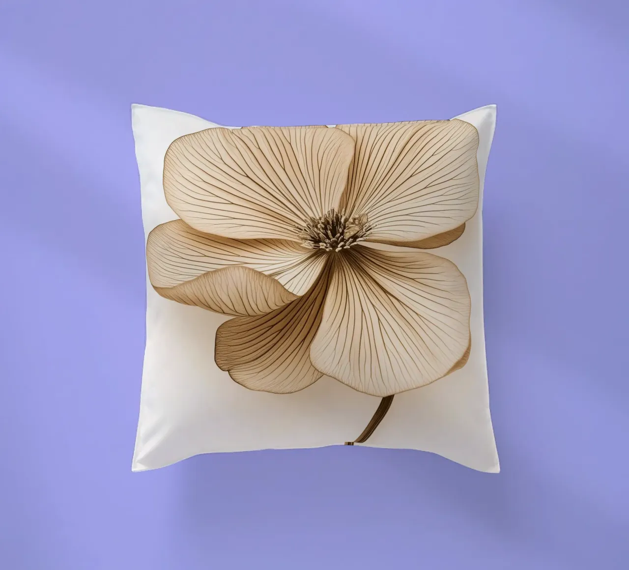 Fiore di colore marrone cuscino da Imagine