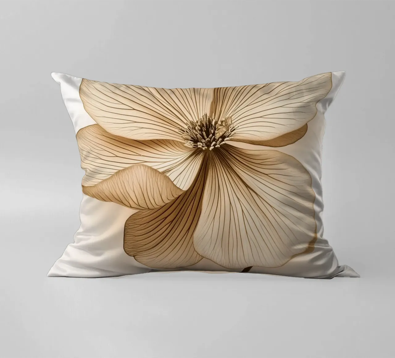 Fiore di colore marrone cuscino da Imagine