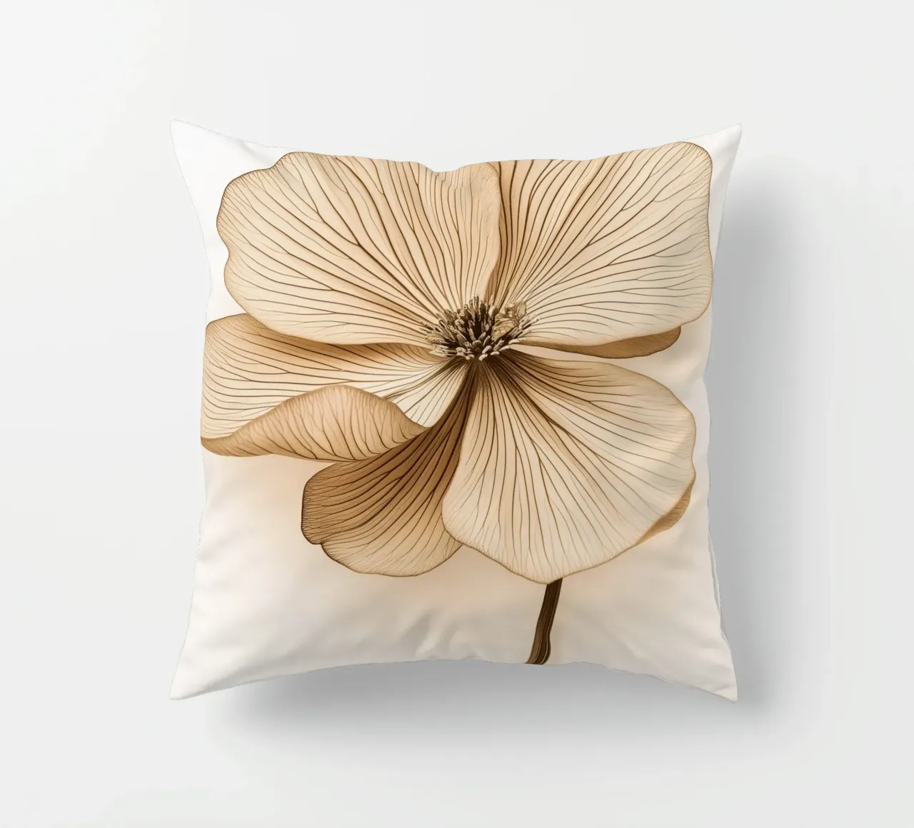 Fiore di colore marrone cuscino da Imagine