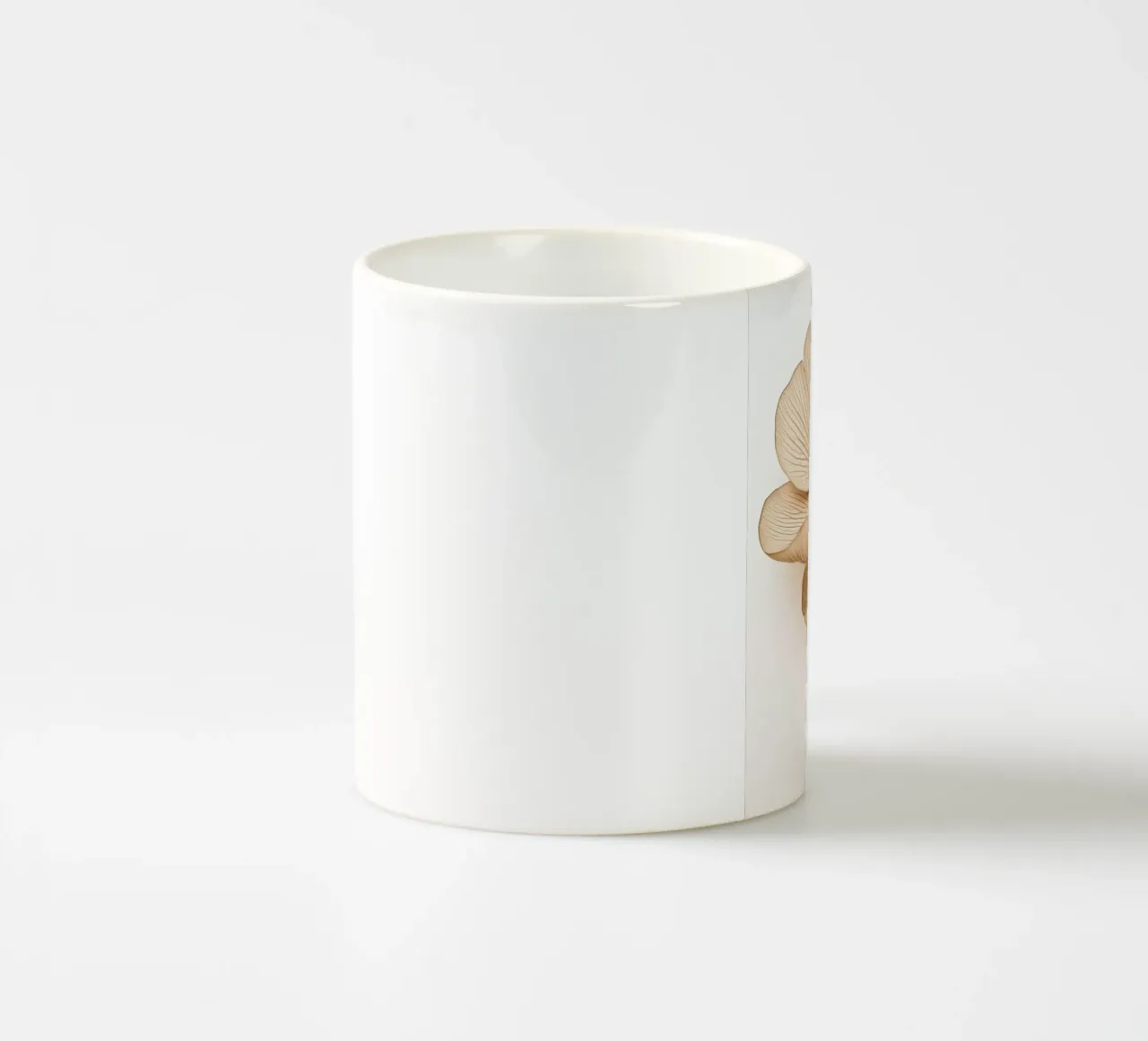 Fiore di colore marrone tazza in ceramica da Imagine