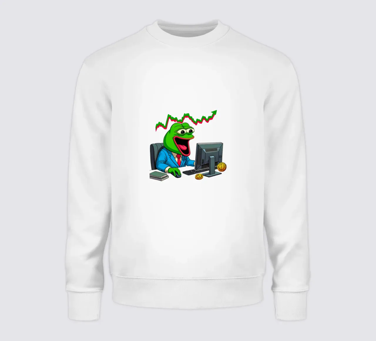 UpUpUp_BTC sweatshirt van Crypto_Jungle