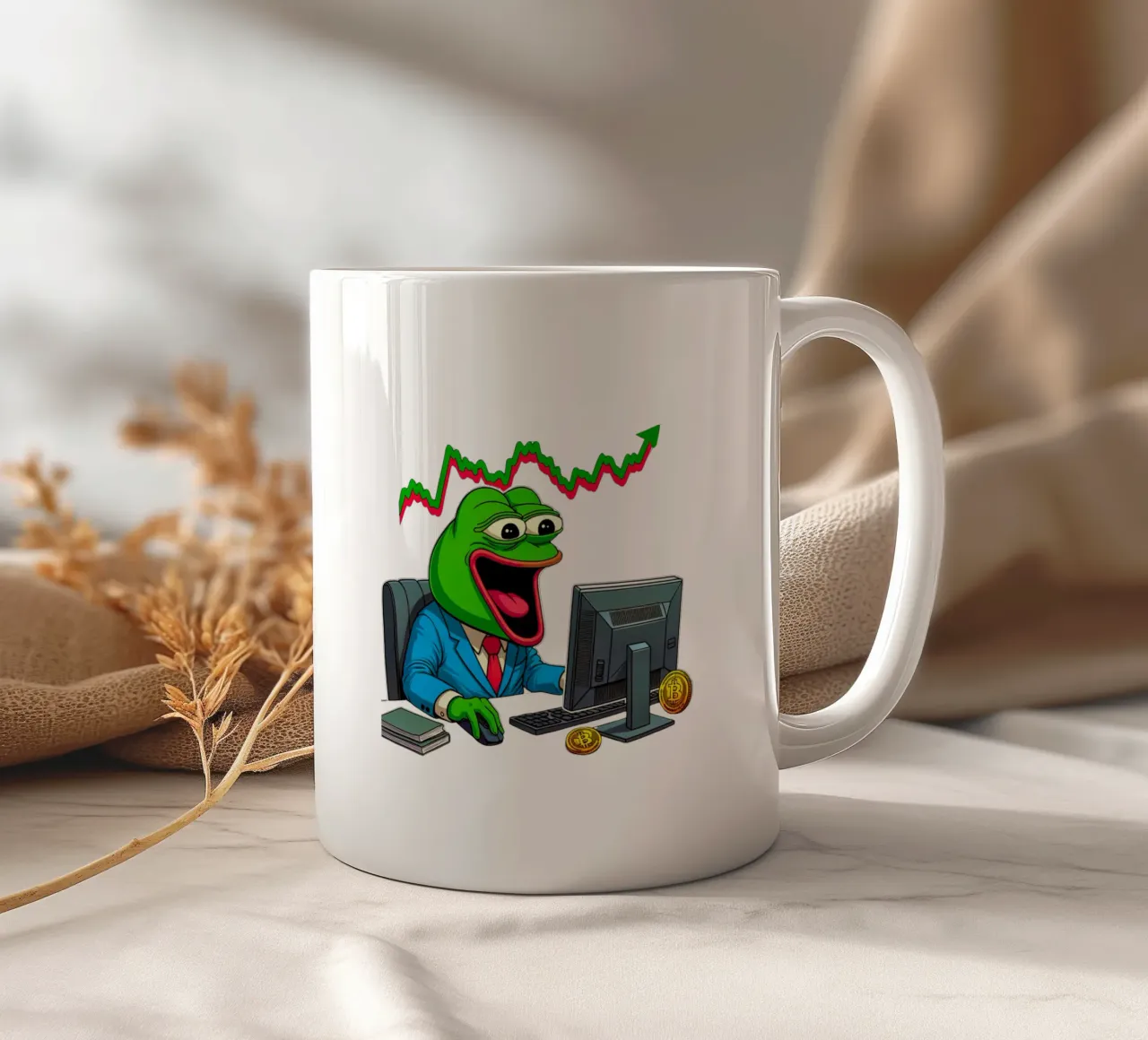 UpUpUp_BTC tazza in ceramica da Crypto_Jungle