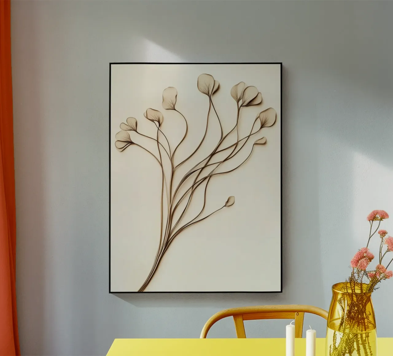 Fiori secchi plexiglass da Imagine