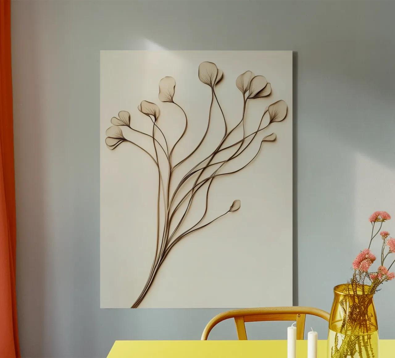 Fiori secchi tela da Imagine
