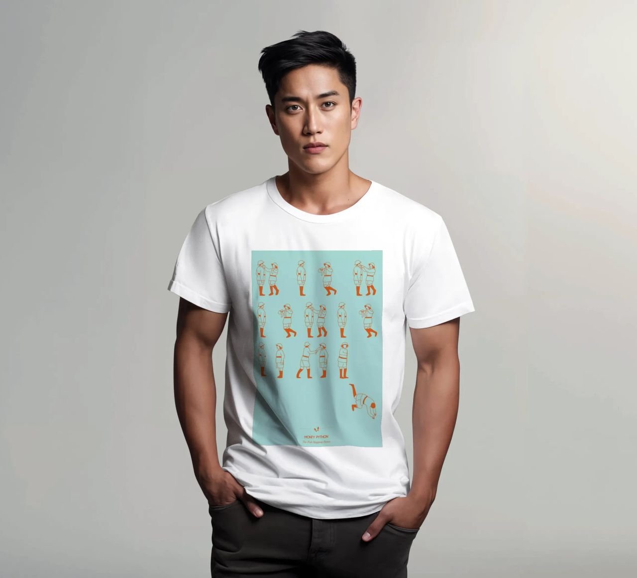 Monty Python - Fish Slap t-shirt da Niege Borges
