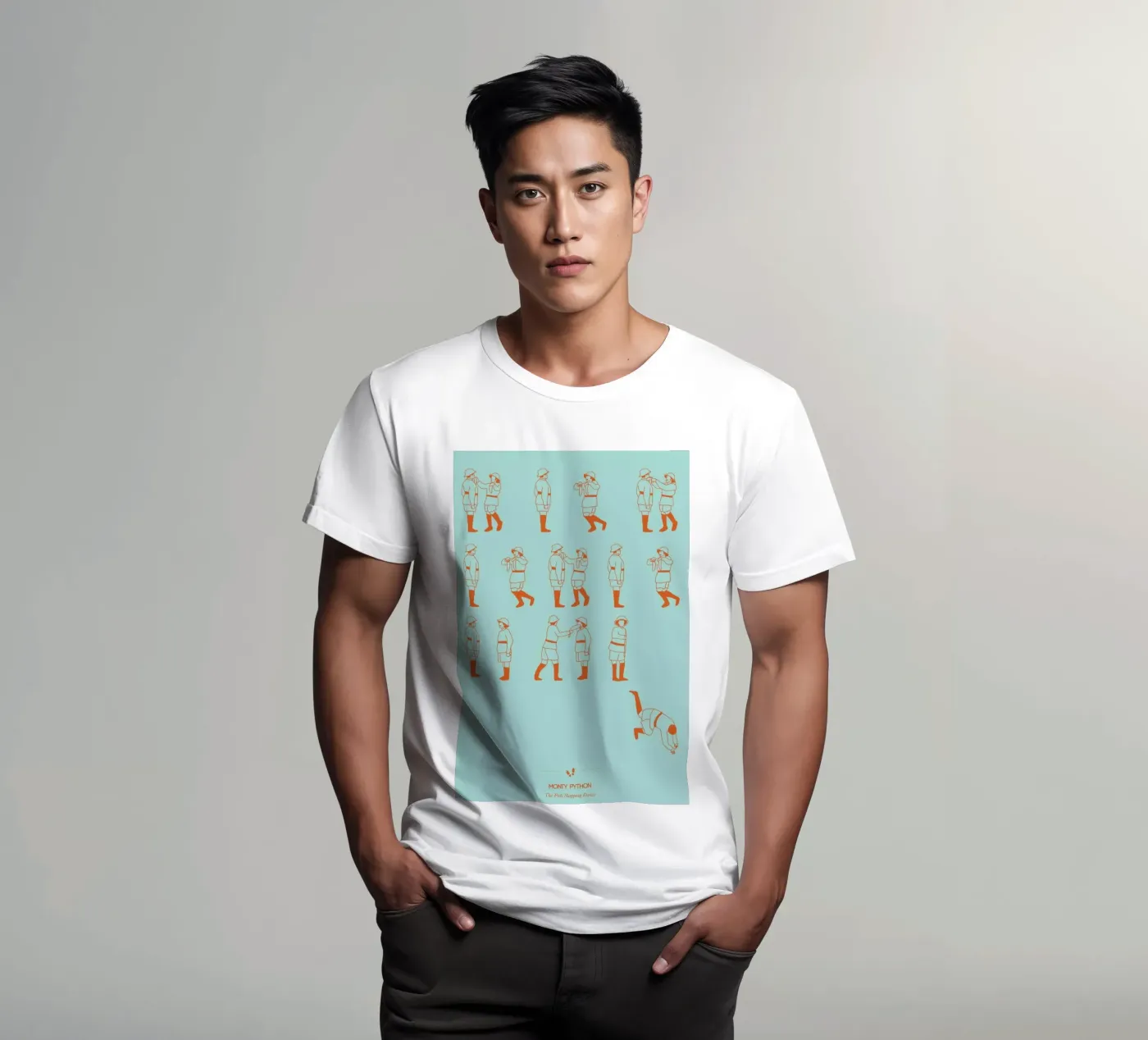 Monty Python - Fish Slap t-shirt da Niege Borges