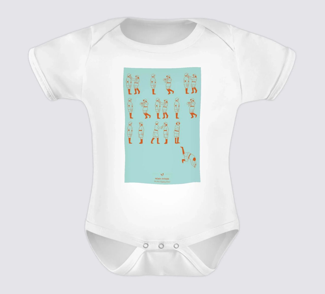 Monty Python - Fish Slap body neonato maniche corte da Niege Borges
