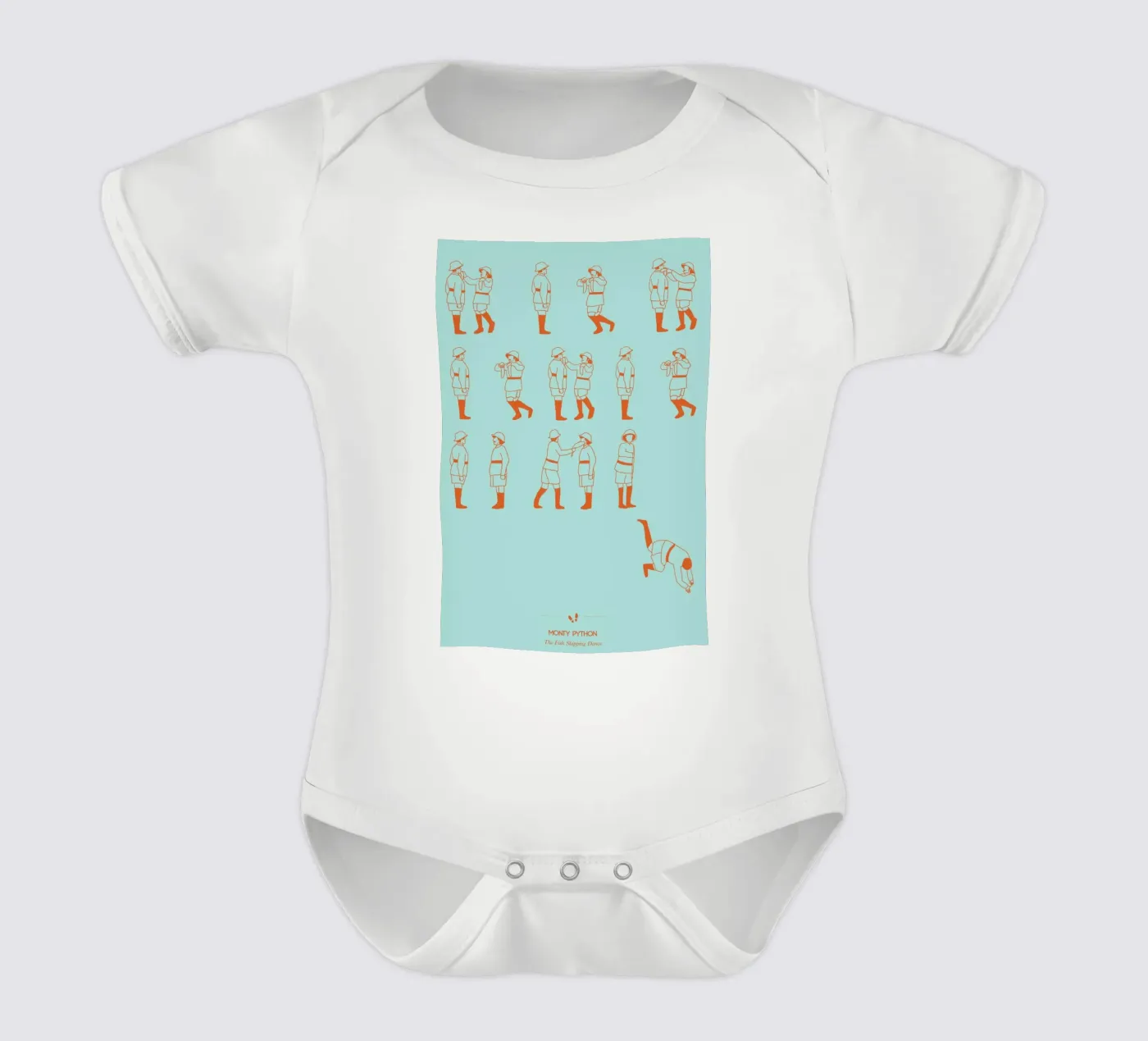 Monty Python - Fish Slap Kurzarm Babybody von Niege Borges
