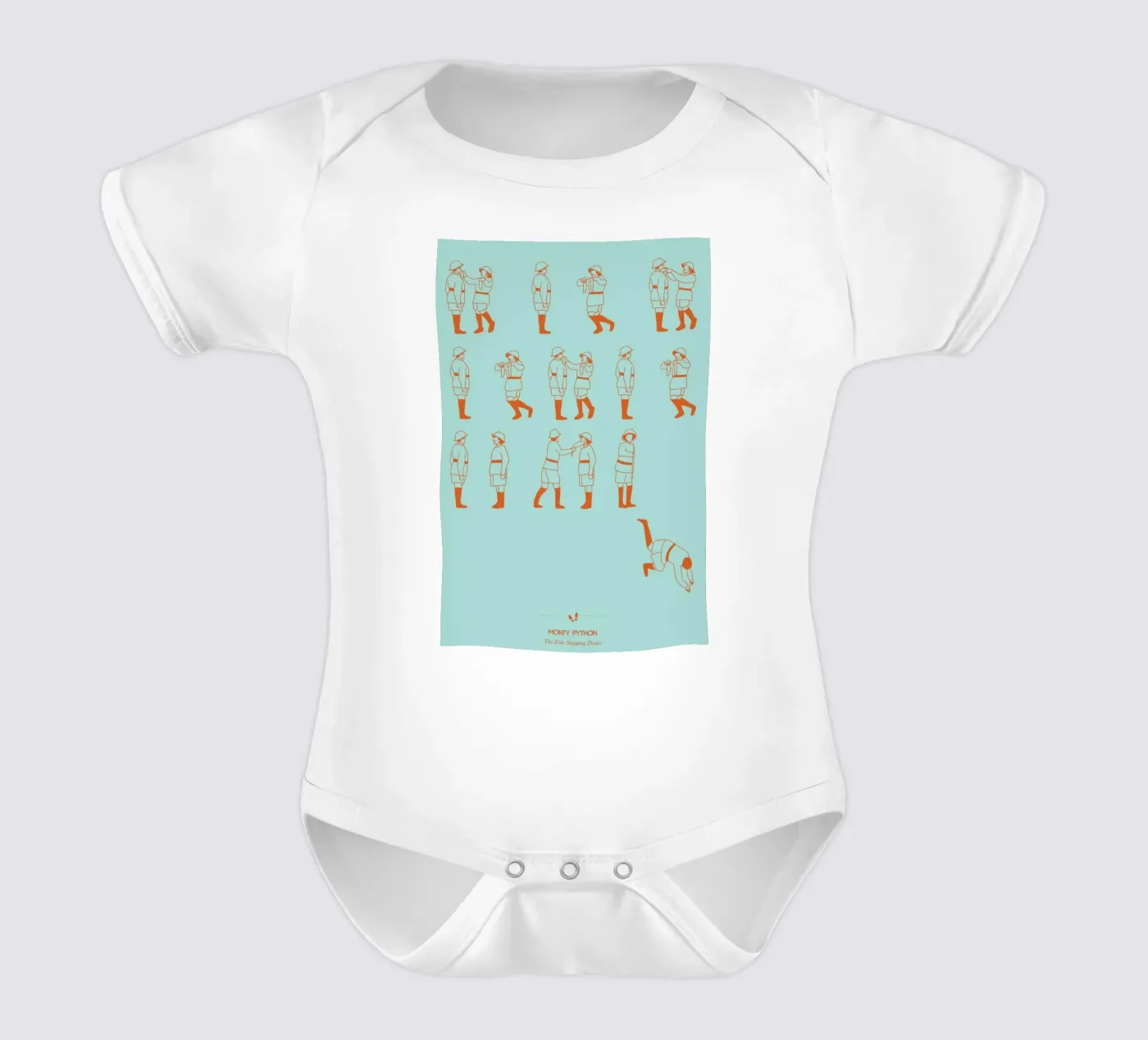 Monty Python - Fish Slap Kurzarm Babybody von Niege Borges