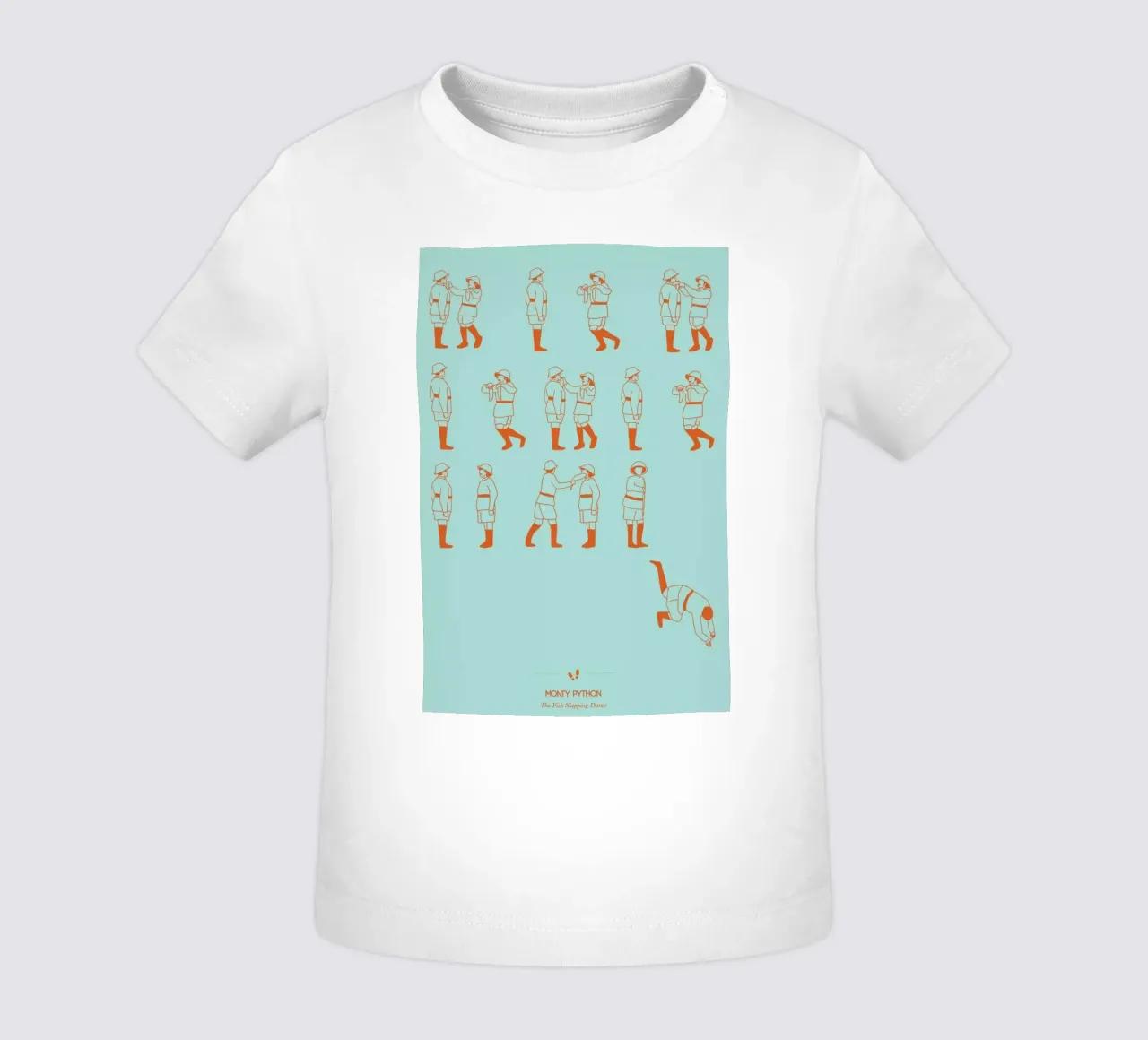 Monty Python - Fish Slap baby t-shirt van Niege Borges