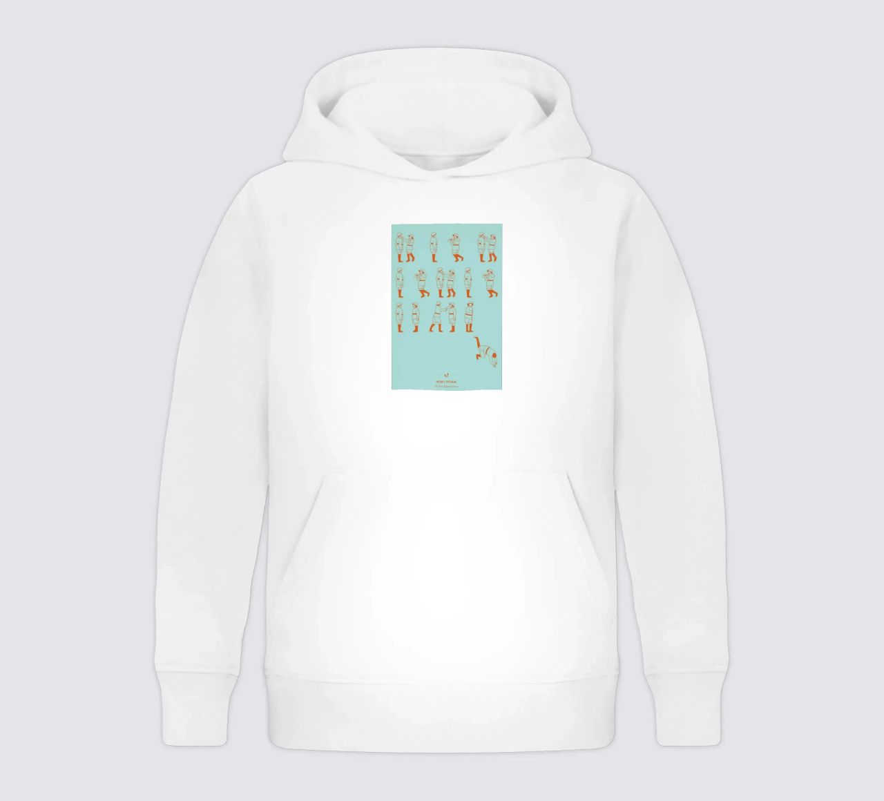 Monty Python - Fish Slap felpa bambino con cappuccio da Niege Borges