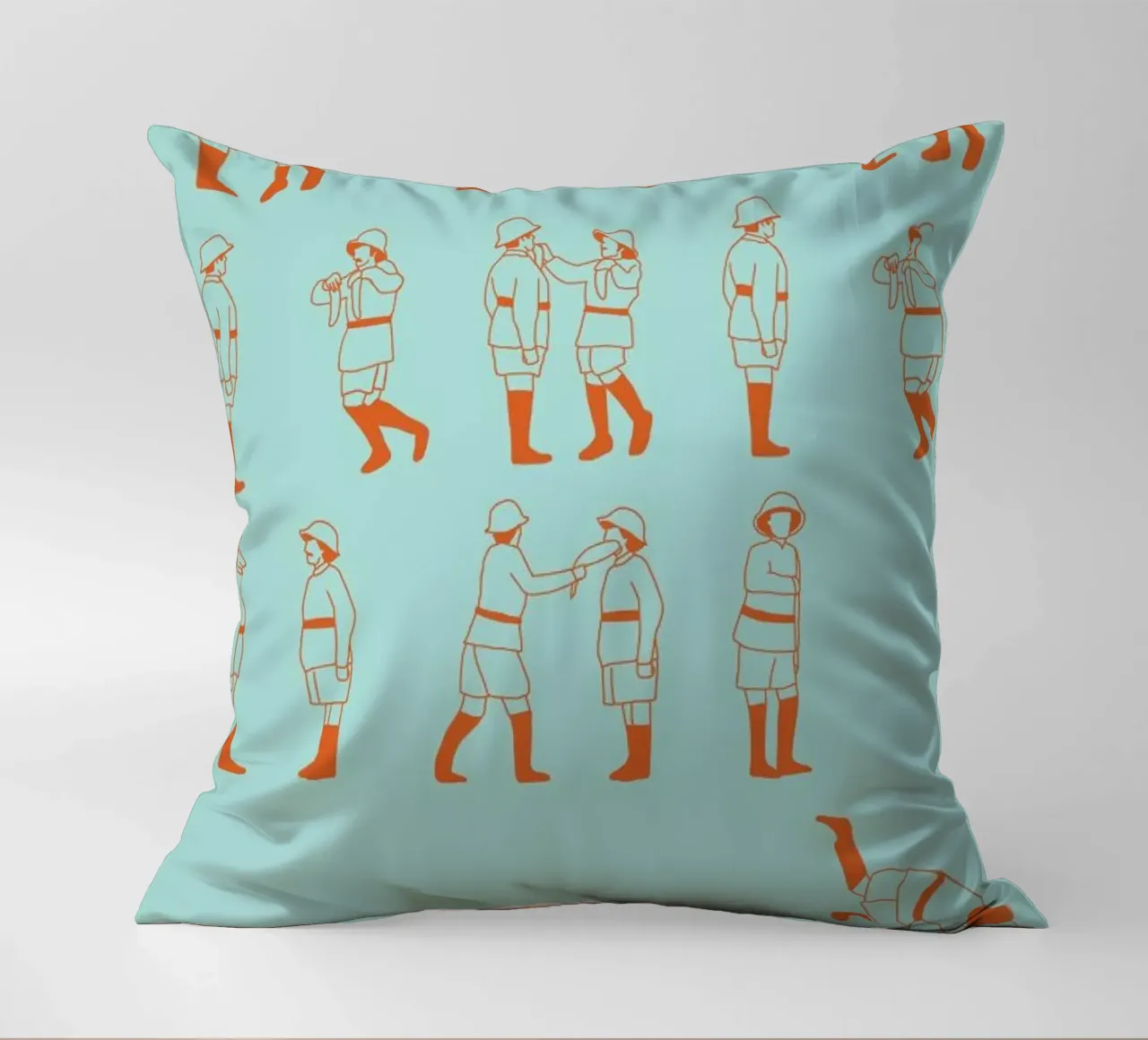 Monty Python - Fish Slap Kissen von Niege Borges